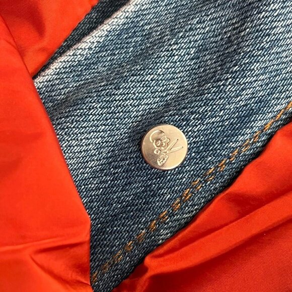 $495 Ben Taverniti unravel project woman Blue Denim Deconstructed Skirt Size 28 - Picture 3 of 8